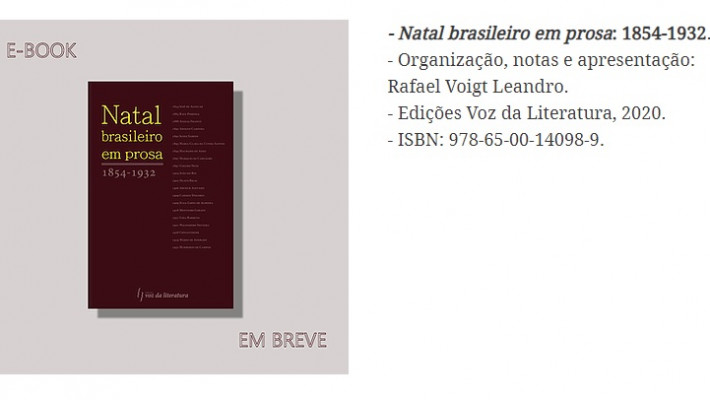 Rafael Voigt: "Natal brasileiro em prosa: 1854-1932"