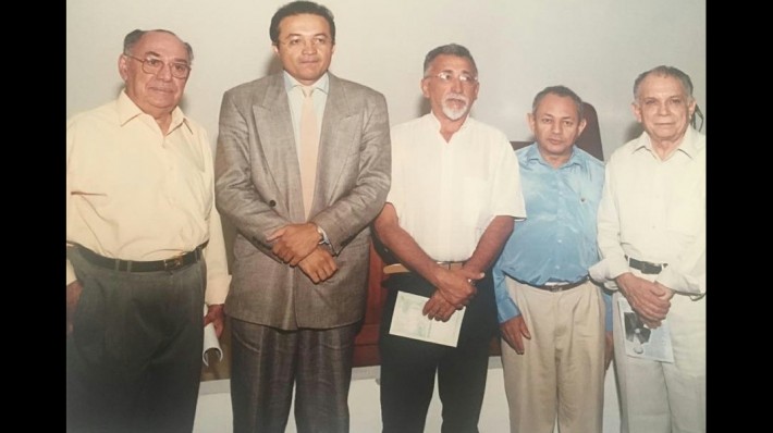 Da esquerda para direita: Celso Barros, Reginaldo Miranda, Fonseca Neto, João Renor e M. Paulo Nunes.