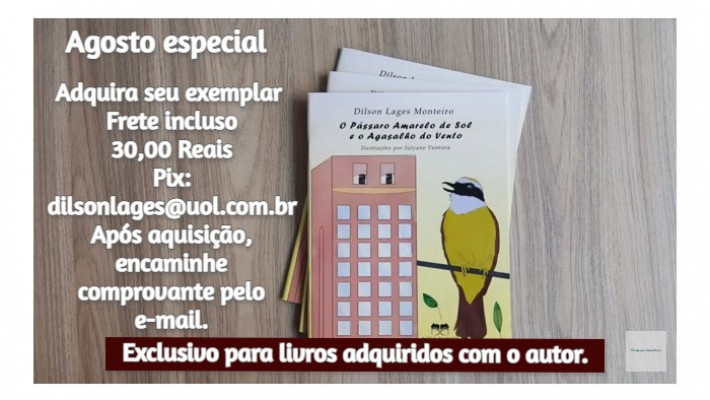 Adquira por Boleto ou pela chave Pix dilsonlages@uol.com.br