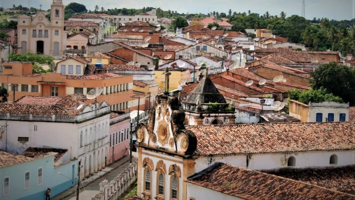 Vista da cidade de Penedo, em Alagoas (imagem colhida livremente na internet).