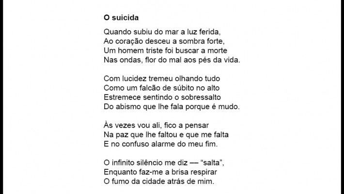O suicida