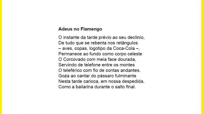 Adeus no Flamengo