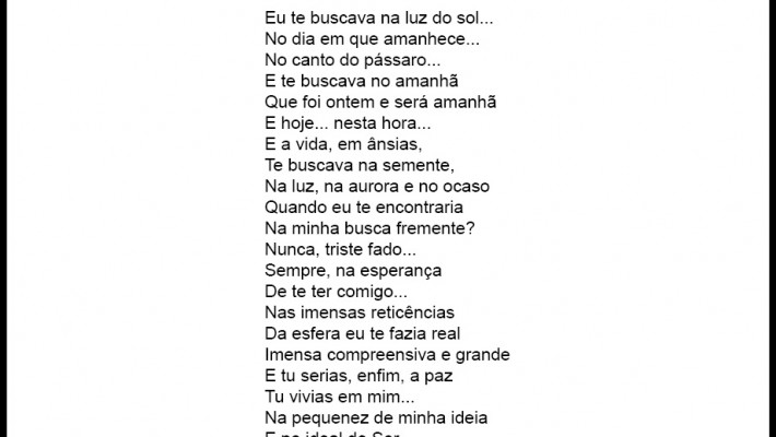 Sonhei este poema