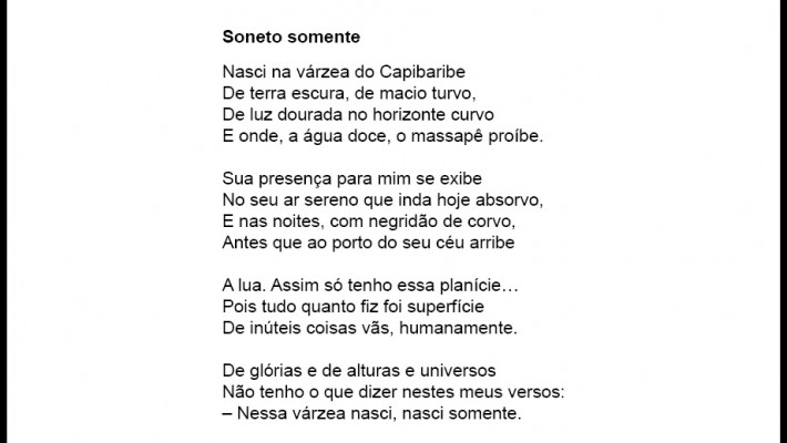 Soneto somente