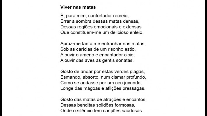 Viver nas matas