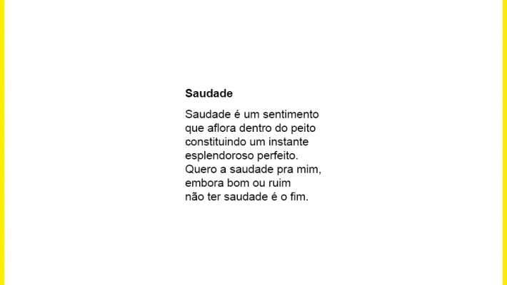 Saudade