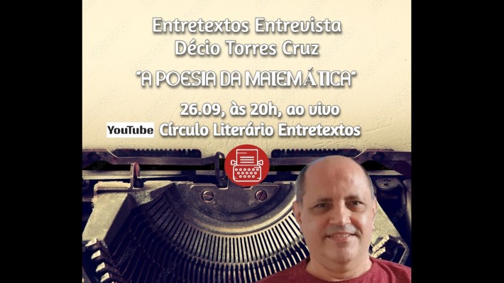 Décio Torres Cruz, ao vivo, às 20h, no Círculo Literário Entretextos