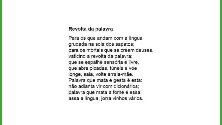 Revolta da palavra