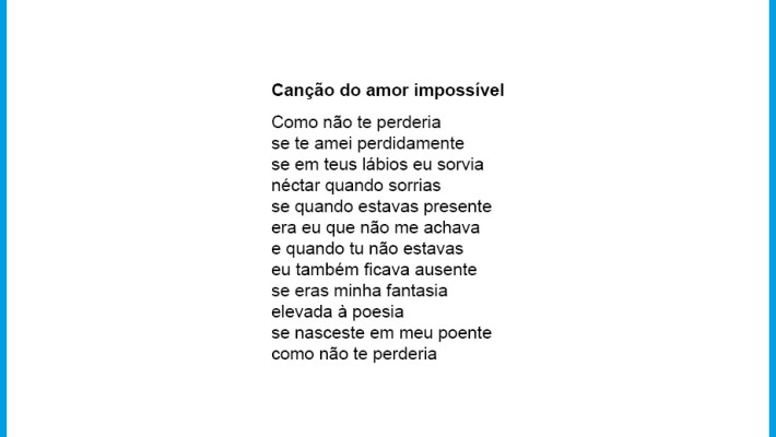 Canção do amor impossível