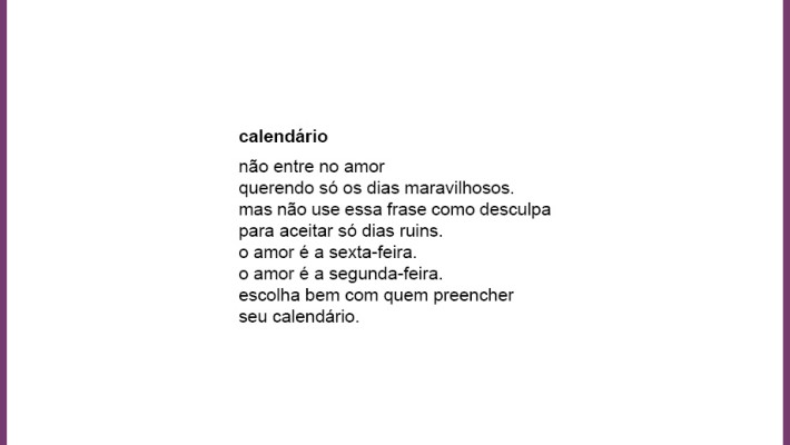 calendário