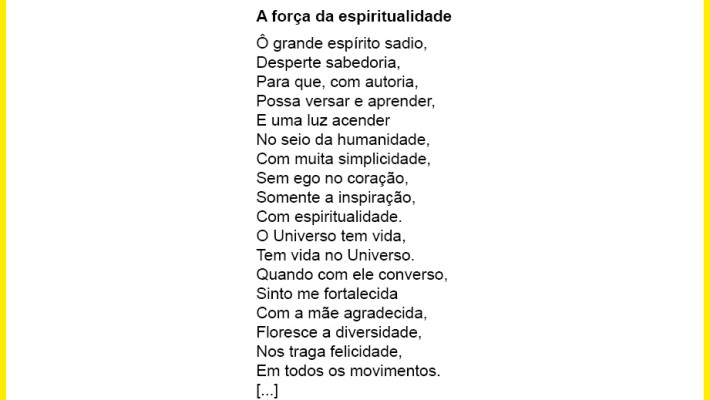 A força da espiritualidade (trecho)