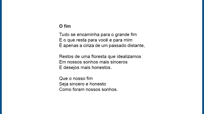 O fim