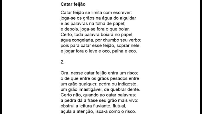 Catar feijão