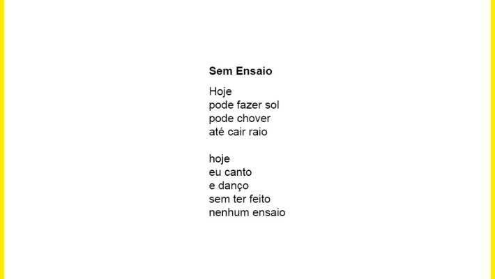 Sem Ensaio