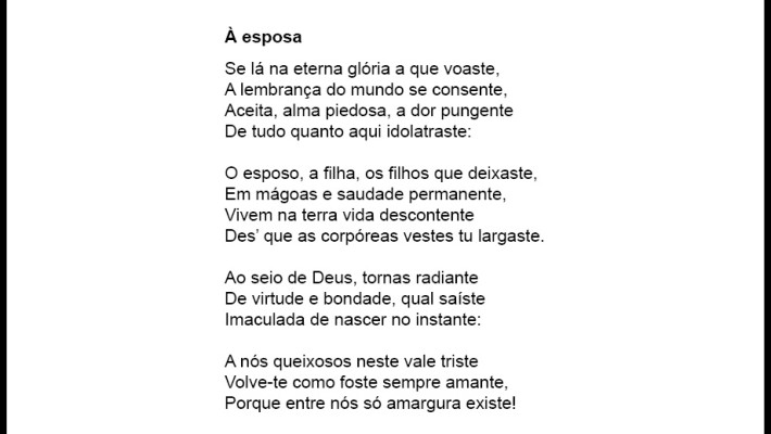 À esposa