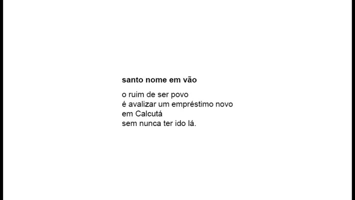 santo nome em vão