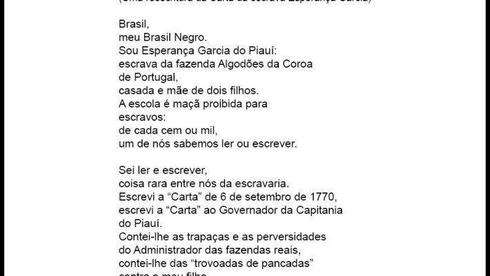 Esperança Garcia [trecho]