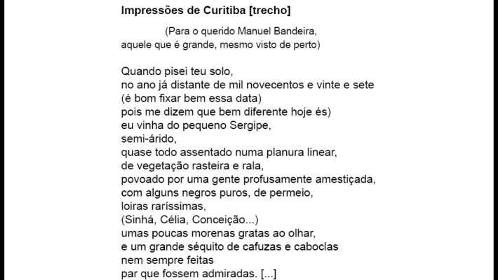 Impressões de Curitiba [trecho]