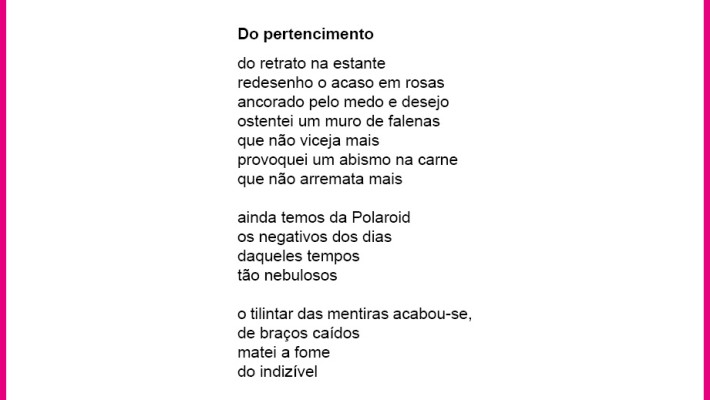 Do pertencimento