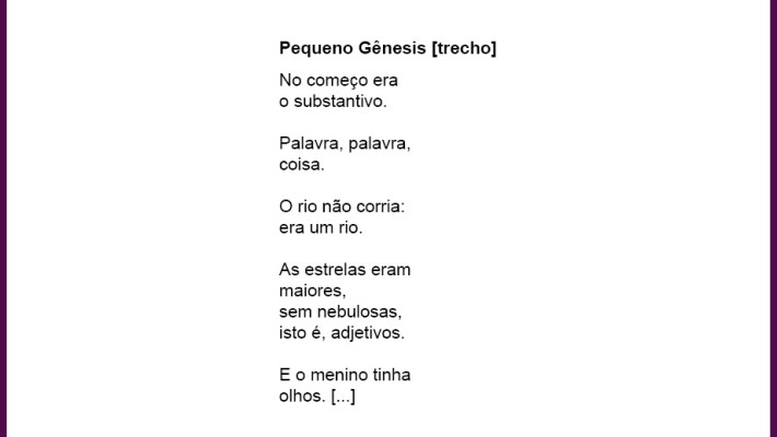 Pequeno Gênesis [trecho]