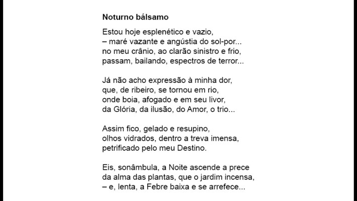 Noturno bálsamo