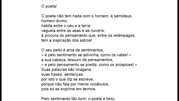 O Poeta!