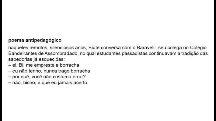 poema antipedagógico