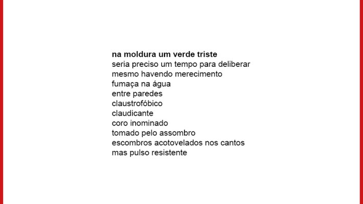 na moldura um verde triste