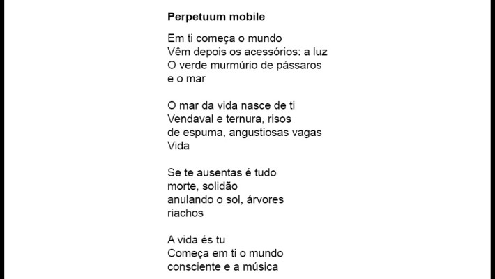 Perpetuum mobile