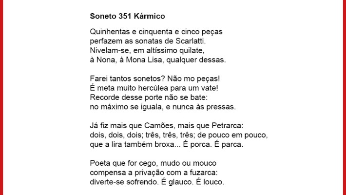 Soneto 351 Kármico