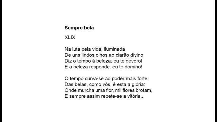 Sempre bela