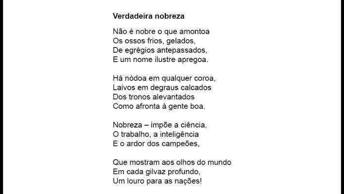 Verdadeira nobreza