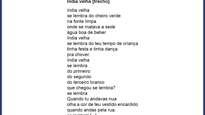 Índia velha [trecho]
