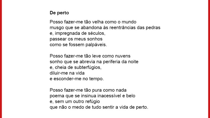 De perto