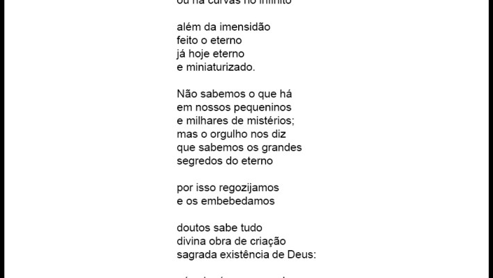 Não há curvas no infinito