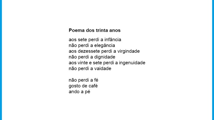 Poema dos trinta anos