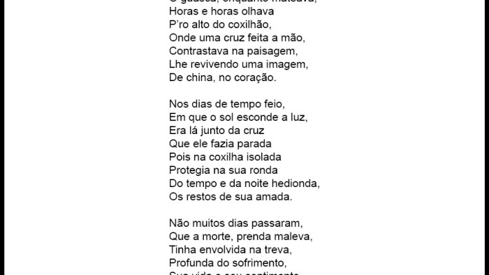 Gaúcho apaixonado [trecho]