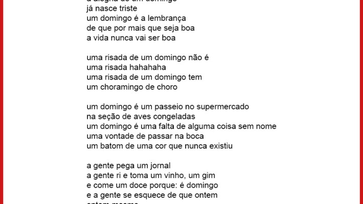 Domingo [trecho]