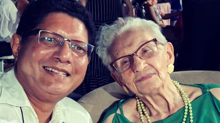 Monsenhor Carlos Seixas e Maria José Ferreira Sousa