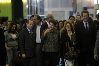 Dilma abriu exposição da Biblioteca Nacional